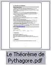 fichier 'Le Thorme de Pythagore.pdf'